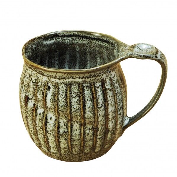 ヤマコー #79305 削ぎ目 マグカップ ゆず白