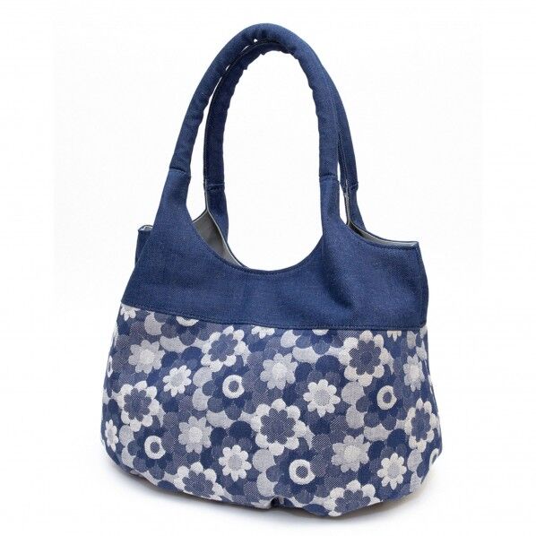 ヤマコー ＃80176岡山デニムoneショルダートート ブルー