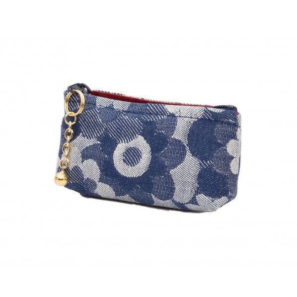 ヤマコー ＃80276岡山デニム 鈴付小銭入れブルー