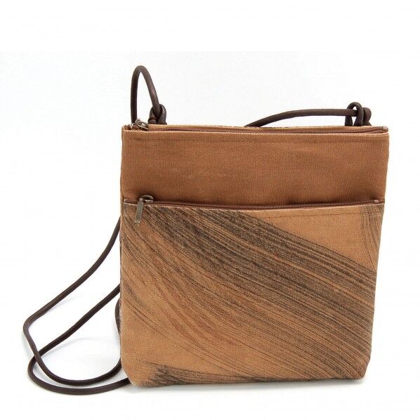 ヤマコー ＃84902柿渋染手描ポシェット墨柄KS111