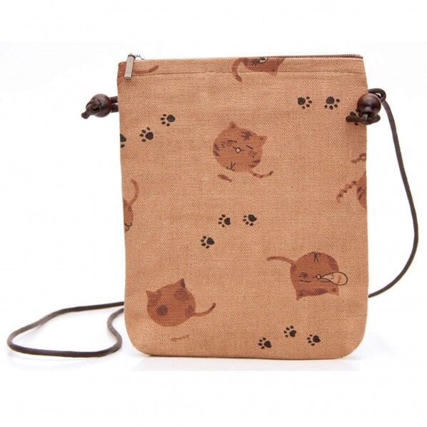 ヤマコー ＃87530 柿渋染 ミニポシェット 猫
