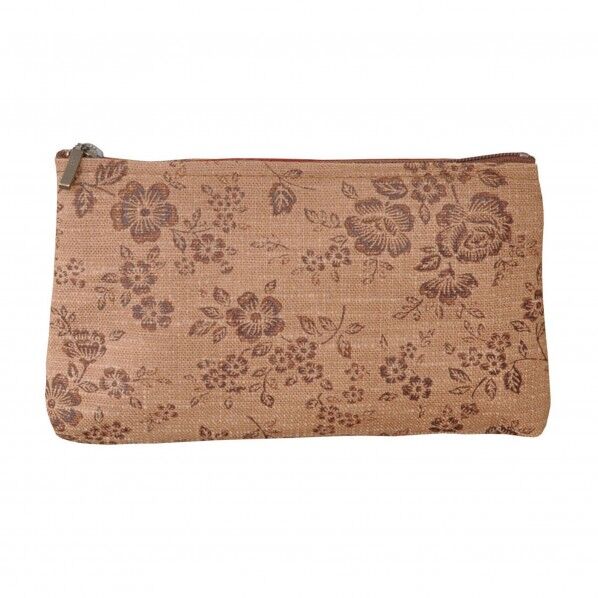 ヤマコー #88199 柿渋染角ポーチ リバティー