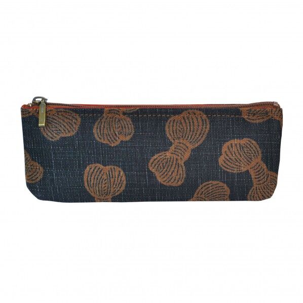 ヤマコー ＃88807 藍渋染 ペンケース 糸巻き