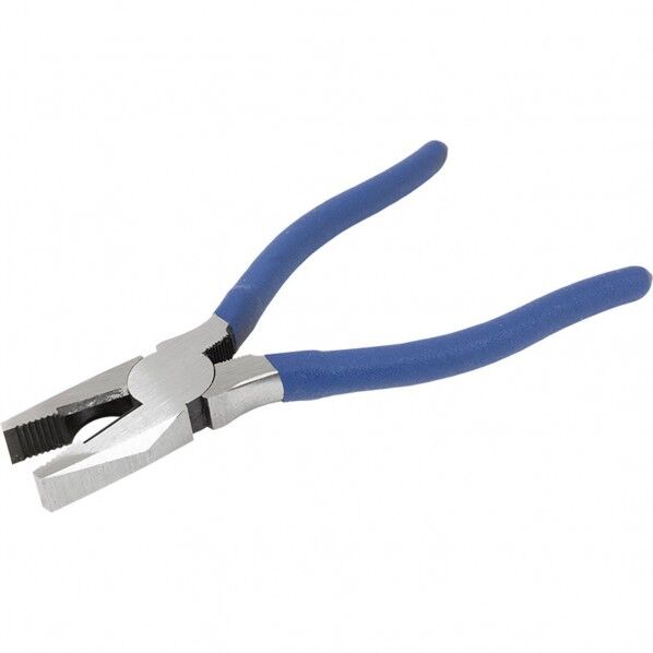 #200830 青グリップ ペンチ 175