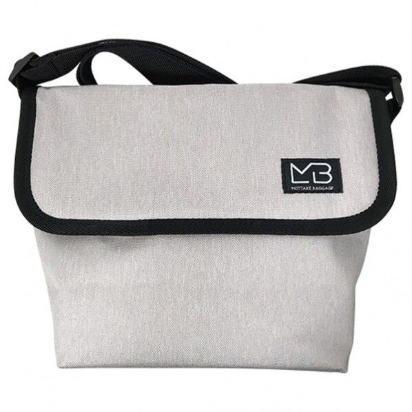 MOTTAKE BAGGAGE グレー メッセンジャーバッグ