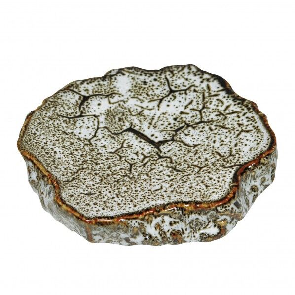 ヤマコー ＃79396 岩石 プレート ゆず白