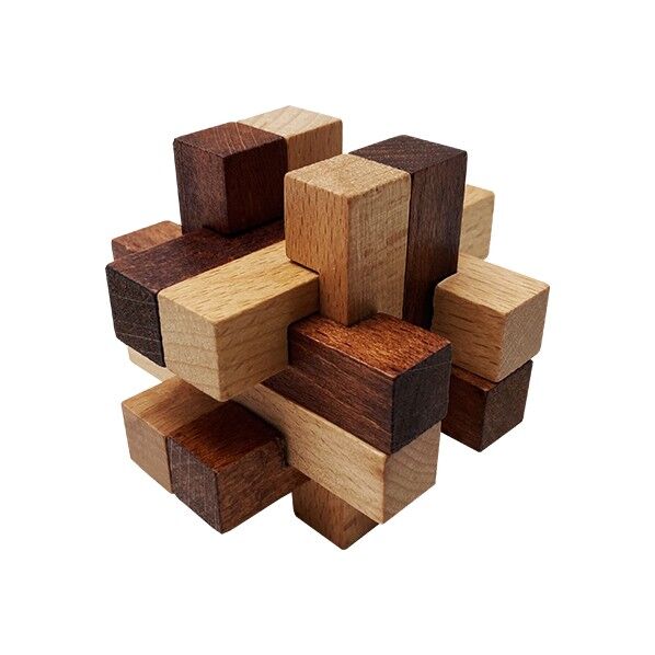 木製立体パズル KUMUZ チェックド.ボックス