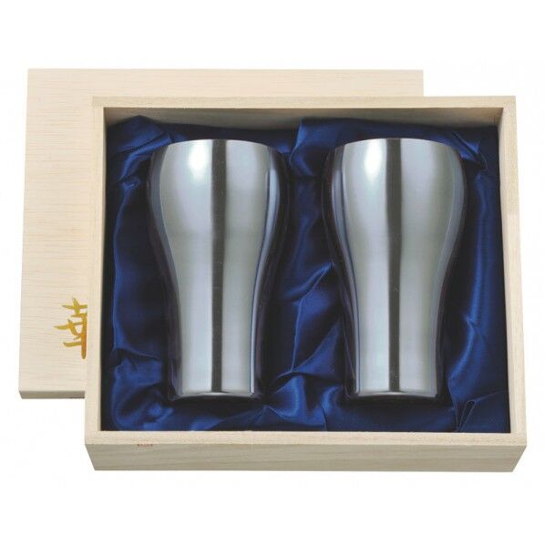 華 タンブラー 300ml 艶消し 桐箱2ヶセット