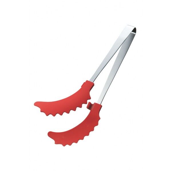 曲がったトング レッド 250mm(ハンディトング)