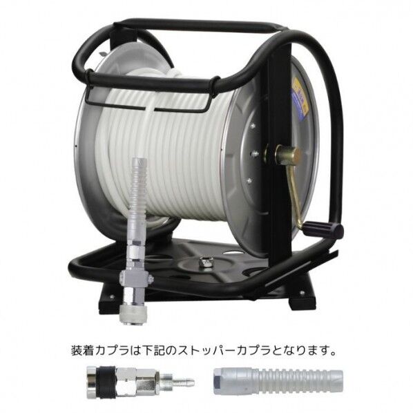 マッハ 【特価】在庫限り 高圧用 エアードラム 30m 回転台付 ホワイト TKD-630TC 1台