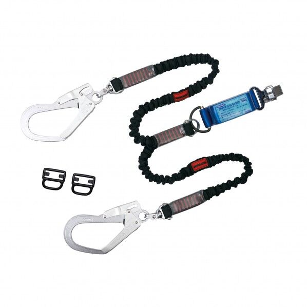 ツヨロン フルハーネス用ランヤード THL-2-NV93SV-33-BK-130KG2R23BX 1個...
