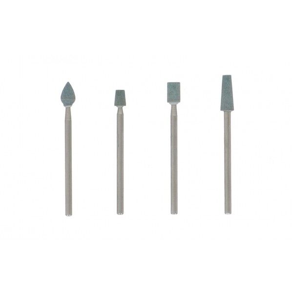 石材用GC材精密軸付砥石 HRB-6 4本