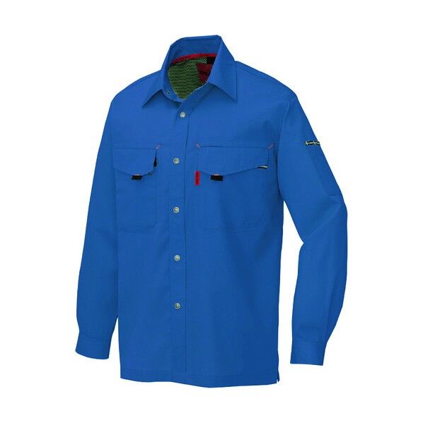 長袖シャツ(男女兼用)(薄地) 006ブルー S 5535 1