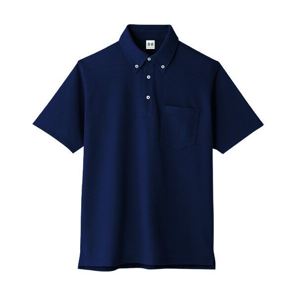 超消臭 半袖ビズポロ 01ネイビー 3L A-147-01-3L 1点