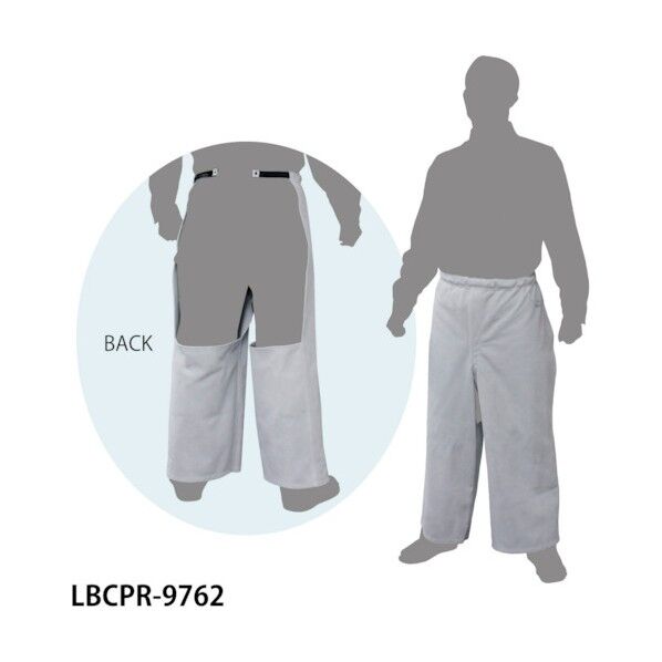 ボディクリップ床革ズボン式前掛 LBCPR-9762 6300031768 1枚