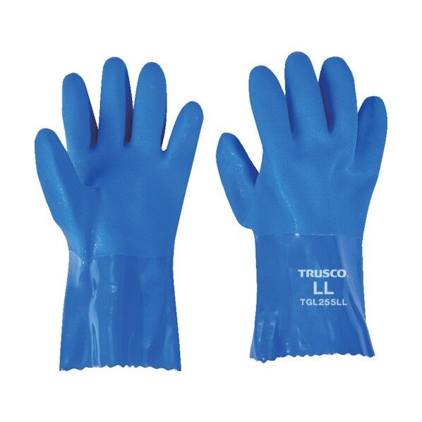 耐油ビニール手袋1.2mm厚 LLサイズ 1双入 TGL255LL 1冊