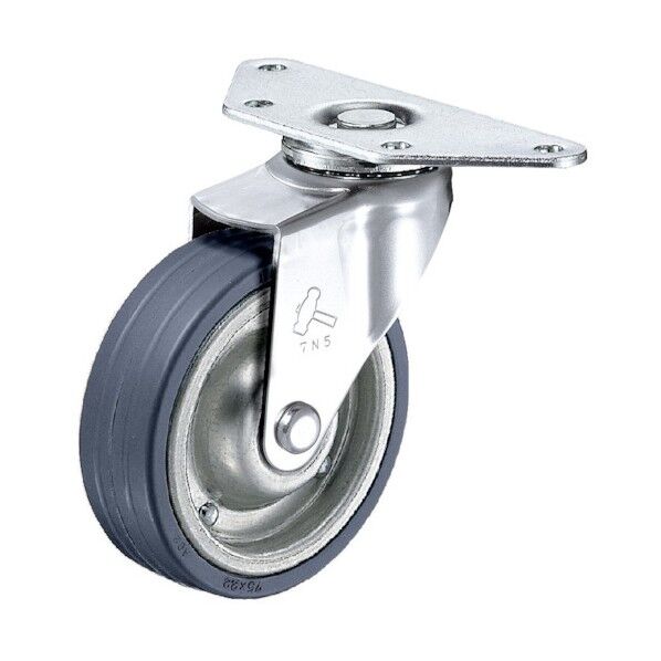 Eシリーズコーナータイプ自在プレスタイヤ車75mm 220E-PR75-BAR01 1点