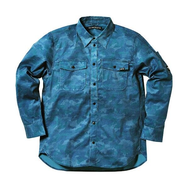 MWB BM78ミリタリーシャツ カモフラネイビー M 183977 1点