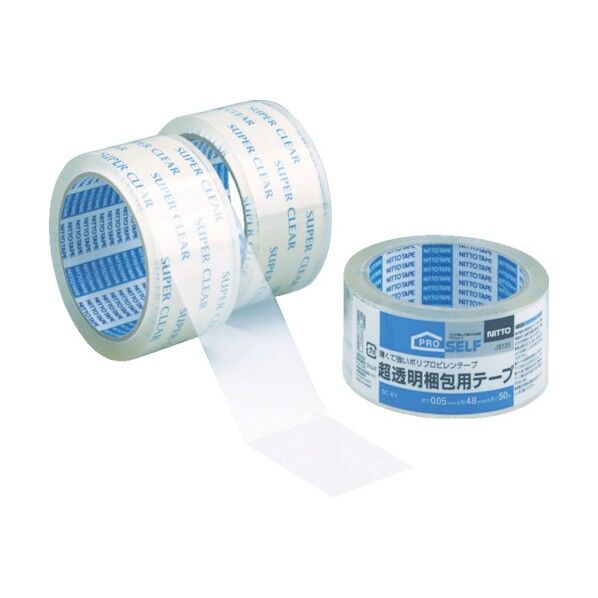 超透明梱包テープ 48mm×50m 3263800 1巻