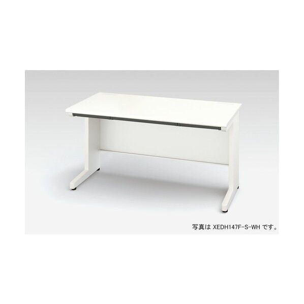 平デスク (浅型引出し付) XEDH087F-S-WH 1点