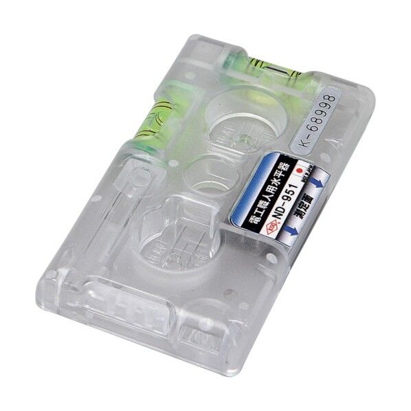 KOD 電工職人水平器 ND-951 半透明 95×51×11 ND-951 1個