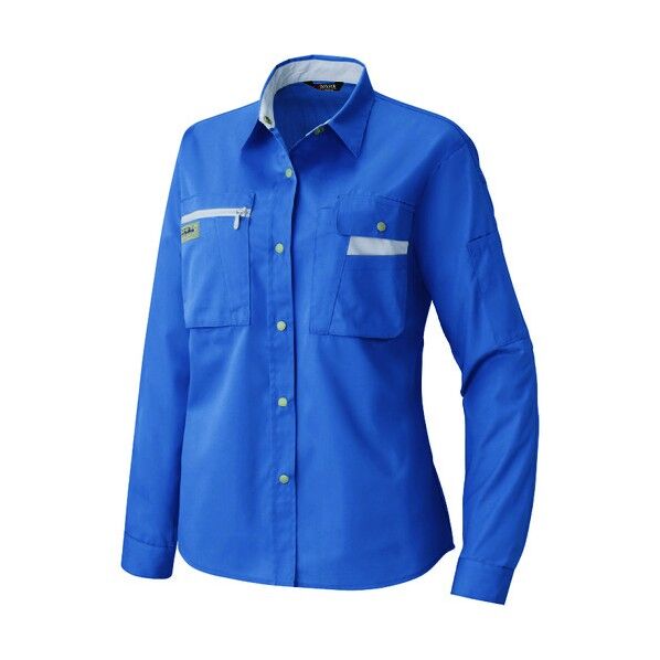 レディース長袖シャツ(薄地)AZ5329-006ブルー7 006ブルー 7 5329 1