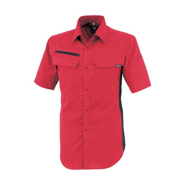 裏綿ストレッチ半袖シャツ 4L 1512-71-4L 1点