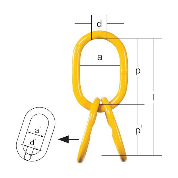 マスターリンク(アイタイプ) 中間リング付
