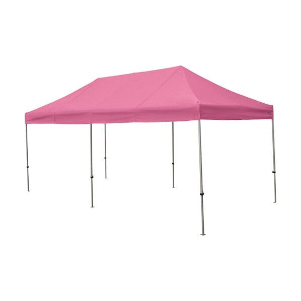 かんたんてんと 3.0m×6.0mスチール&アルミ複合フレーム ピンク KA/8W-P 1点