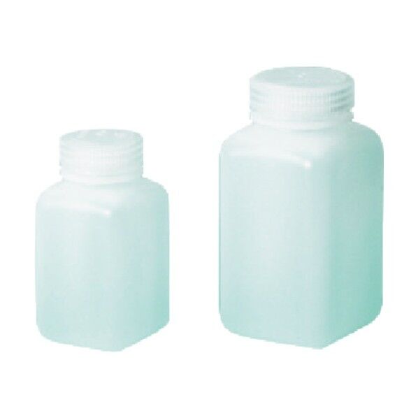 角型びん 広口 HDPE製 175mL 656-22-03-03 1点