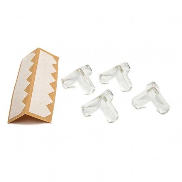 安心クッションコーナー用 みつあし クリア 寸法:約あし長25×巾13×高10×厚3 549 1個