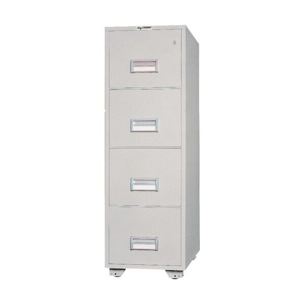 耐火ファイリングキャビネット ホワイト B4-4 1点
