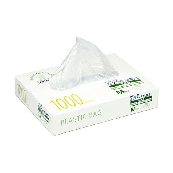 トパック ポップアップポリ袋 エコ M 00425880 1000枚