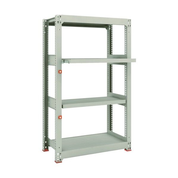 M3型中量ボルトレス棚 2段 スライド2段 単体型