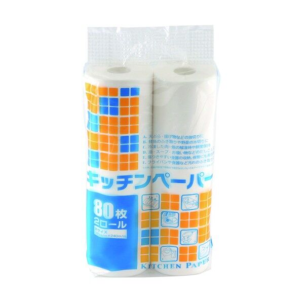 キッチンペーパー80枚 2ロール 大 377200 1点