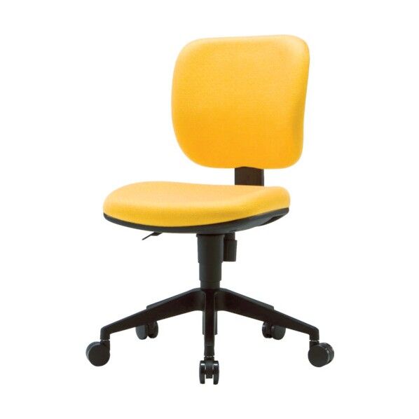 オフィスチェア布張りイエロー FZ-3-YO 1