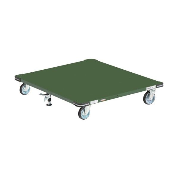 鋼鉄製平台車 1100X1100 Φ150ブレーキ付きプレス車 ロックストッパー付 PHT-1111H-150SS 1点