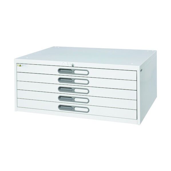 A1用マップケース A1‐5W 5段引出し型 ホワイト A1-5W 1点