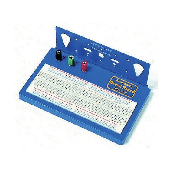 部品リード線を差すだけで回路が組み立てられるブレッドボード