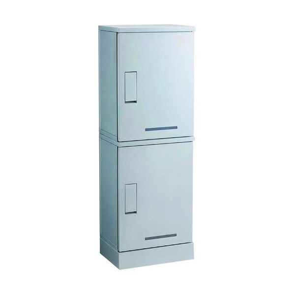 宅配ボックス RUSUPO シルバー 1300×450×310 2段タイプ KD2-31CS 1点