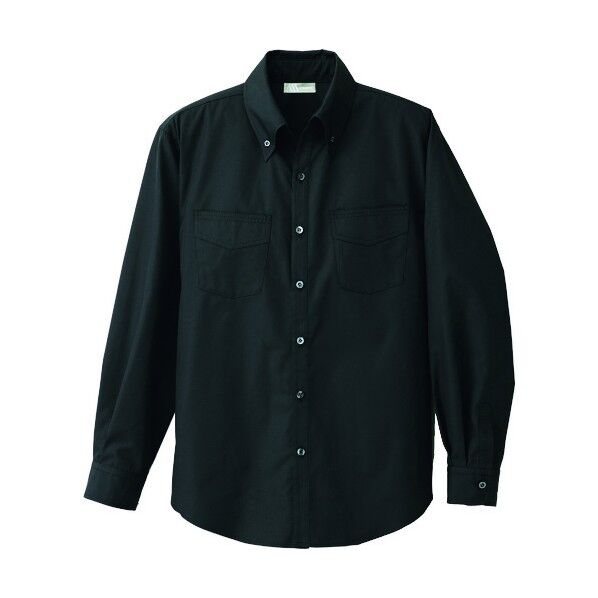 メンズ長袖ボタンダウンシャツAZ861202-010ブラック4L 010ブラック 4L 861202 1