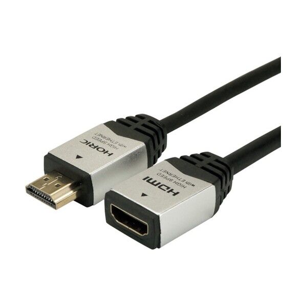 HDMI延長ケーブル 0.5m シルバー HDFM05-034SV HDFM05-034SV 1点