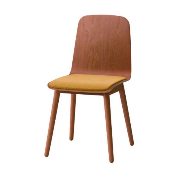 ノットワーク木脚チェア座パッド KLL-124C-MY5 1点