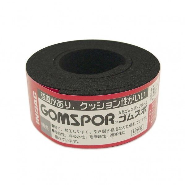 天然ゴムスポンジロール ゴムスポ 黒 幅30mmX厚み3mm N14-330M 1巻