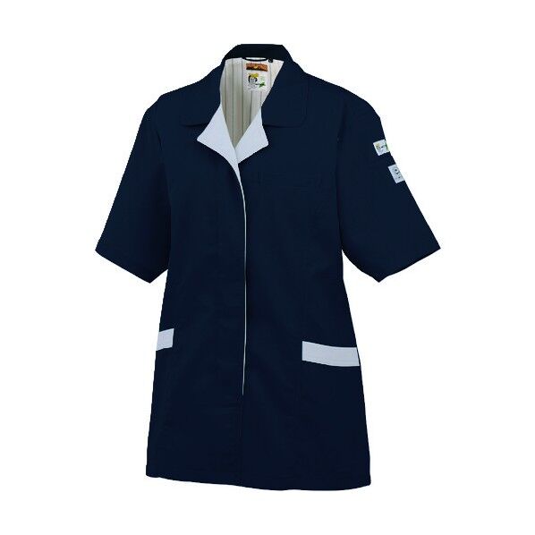 半袖スモックA-822 1 ネイビー EL A-822-1-EL 1点