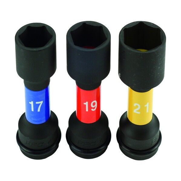 インパクト ホイールナット用ソケット セット 差込角12.7mm 3pc 4WH-3S