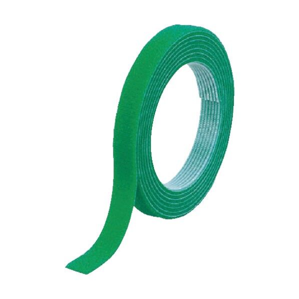 マジックバンド結束テープ両面幅40mmX長さ10m緑 200 x 185 x 40 mm MKT-40100-GN 1点