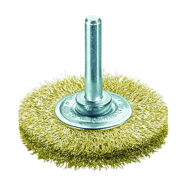 軸付ホイルブラシ 真鍮線