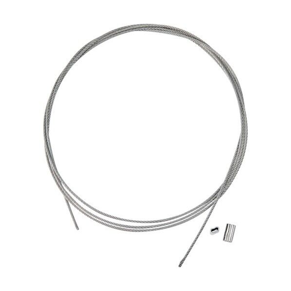 トラスコ ステンレスワイヤカットロープ+スリーブ付 0.81パイΦ×1000mm(ステンレススリーブ2個付 ) SRCWS0.81X1M 1点...