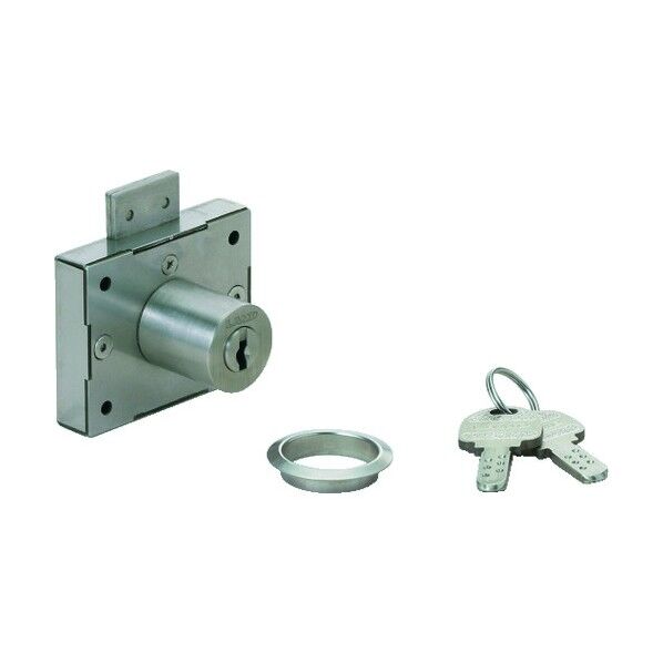 ステン面付シリンダー錠 適応板厚:24mm シリンダー錠 3810S-24-B(150-012-923) 1個